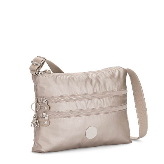 Kipling Alvar Metallic Crossbody Táska Titán | HU 1067VR